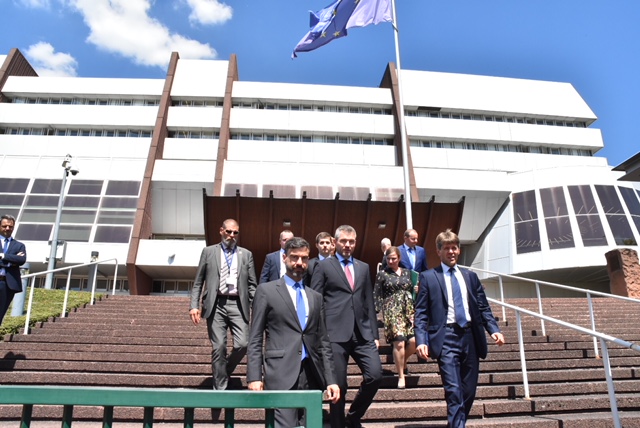 Photo de l'inauguration de le Dalle Slovaque